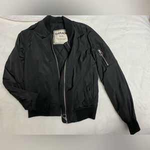 Black bomber jacket